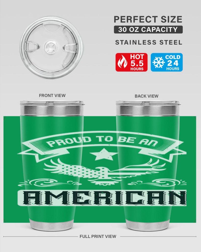 Proud to be an American Style 189#- Fourt Of July- Tumbler
