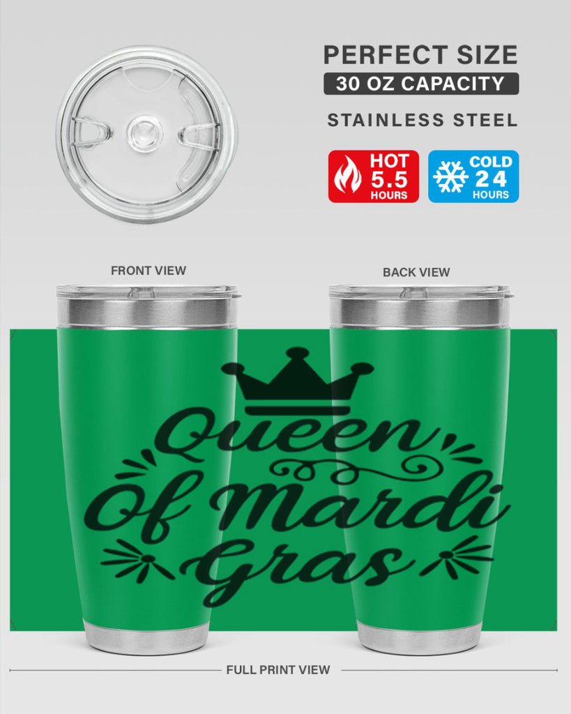 Queen Of Mardi Gras 135#- fashion- Cotton Tank