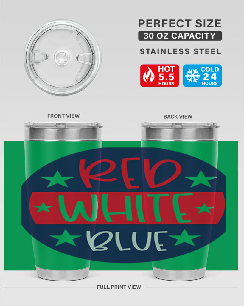 Red White Blue Style 170#- Fourt Of July- Tumbler