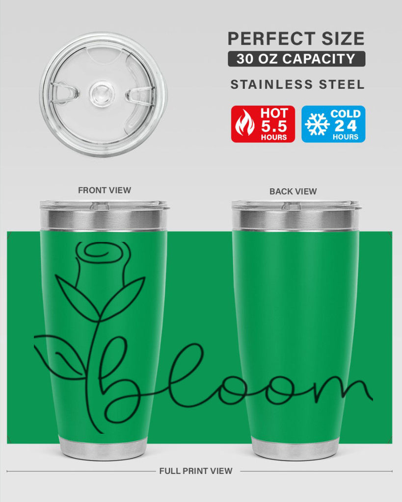 Rosebud line bloom400#- spring- Tumbler