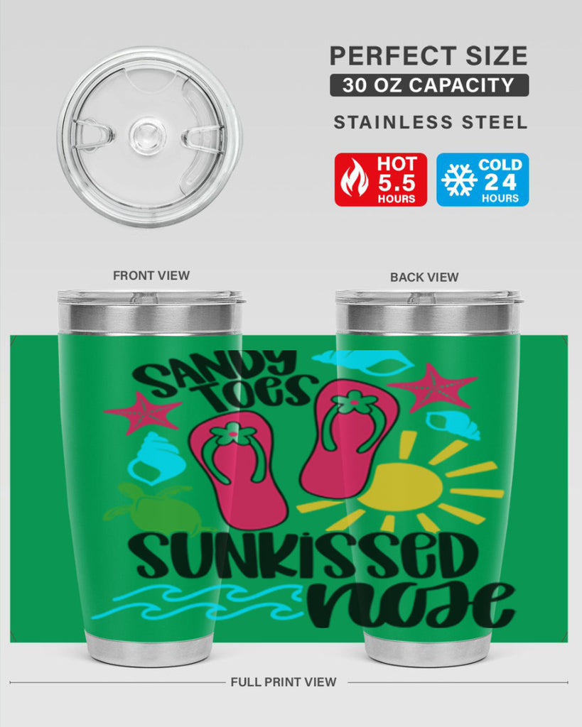 Sandy Toes Sunkissed Nose Style 27#- summer- Tumbler