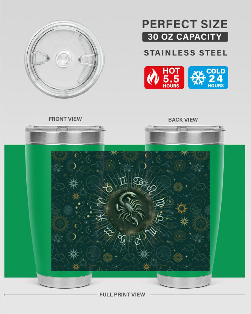 Scorpius Straight 466#- zodiac- Tumbler