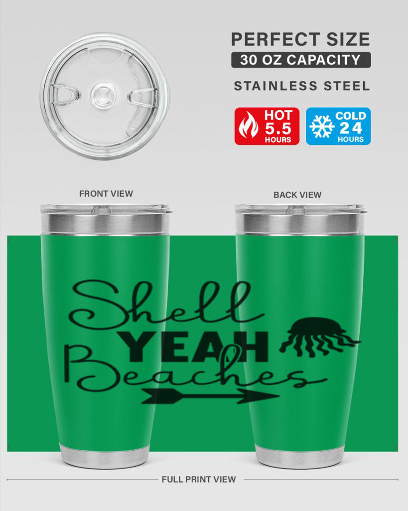 Shell Yeah Beaches 588#- mermaid- Tumbler