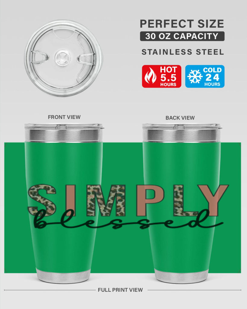 Simply blessed 575#- fall- Tumbler