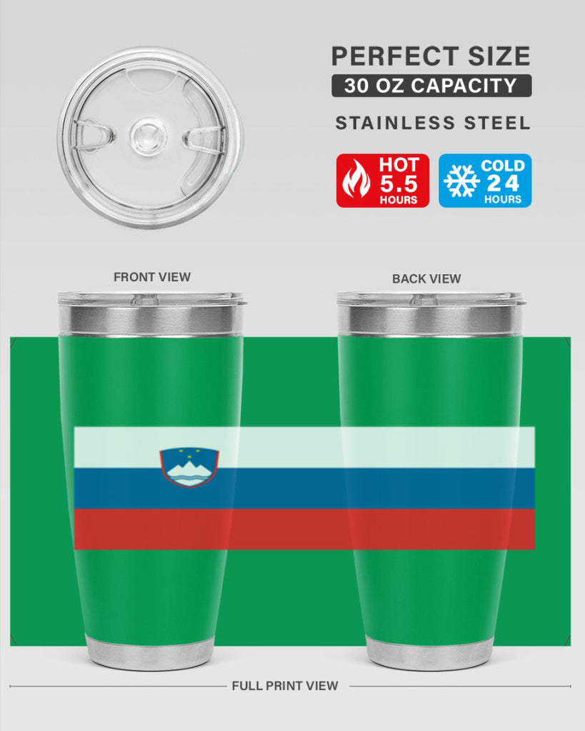 Slovenia 39#- world flags- Tumbler