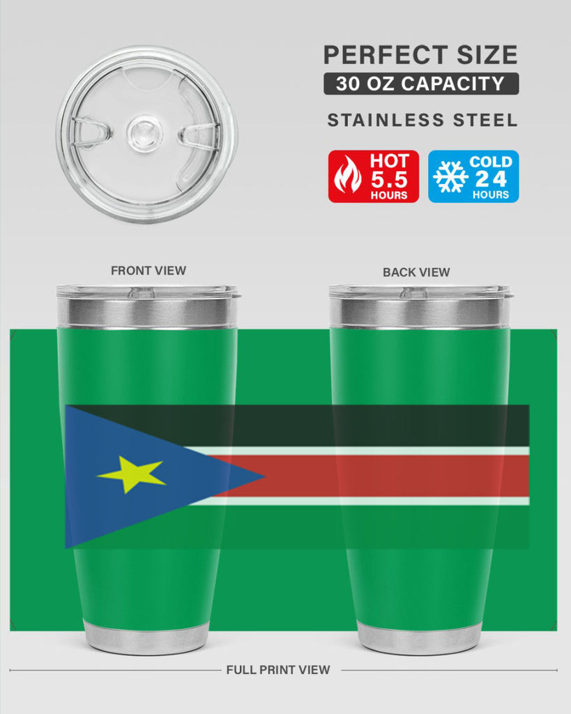 South Sudan 34#- world flags- Tumbler
