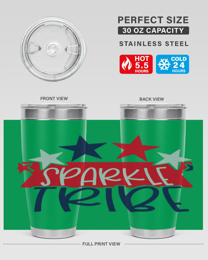 Sparkle Tribe Style 172#- Fourt Of July- Tumbler