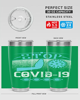 Stop covid Style 22#- corona virus- Tumbler