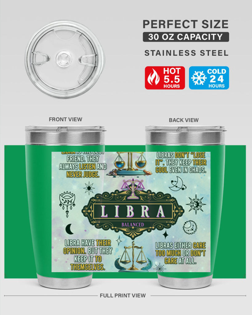 StraightLibra 474#- zodiac- Tumbler
