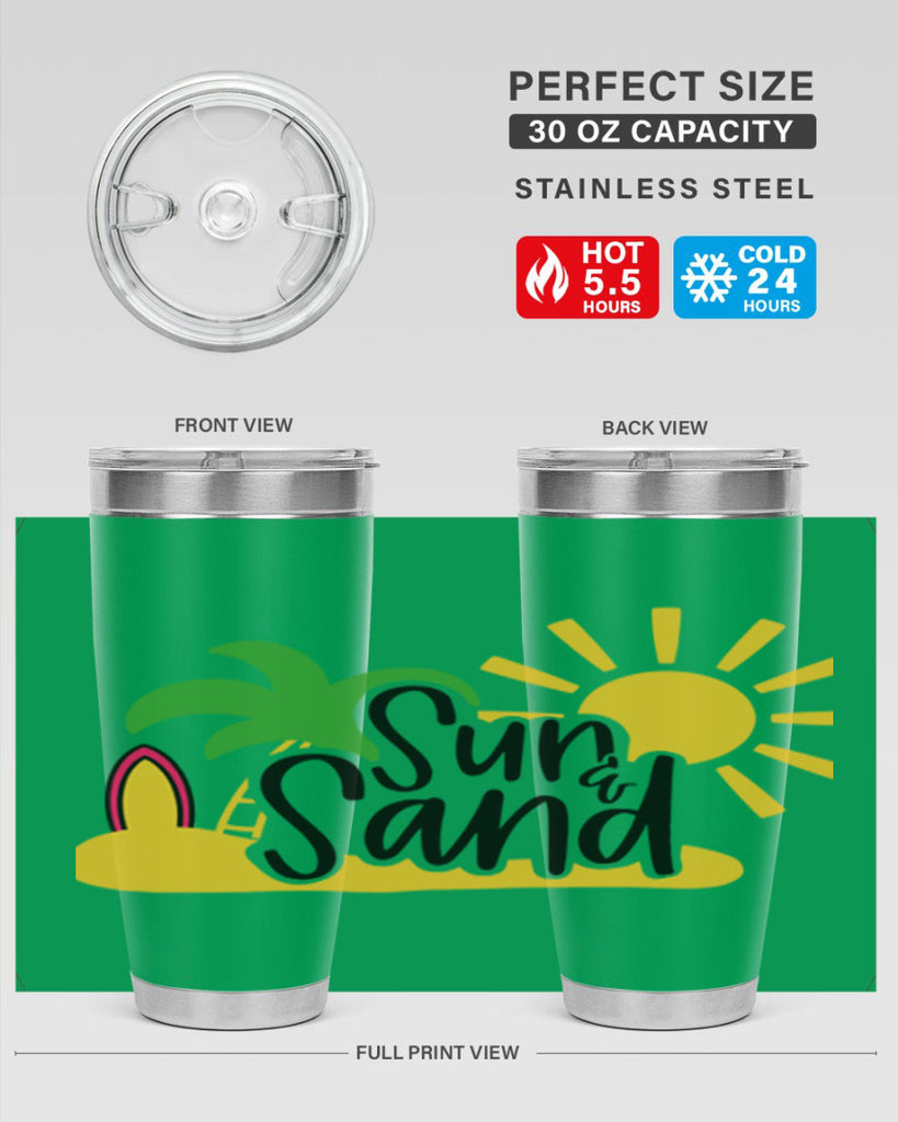Sun Sand Style 17#- summer- Tumbler