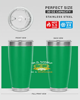 Sunflower Owl In A World A TurtleRabbit 18#- owl- Tumblers