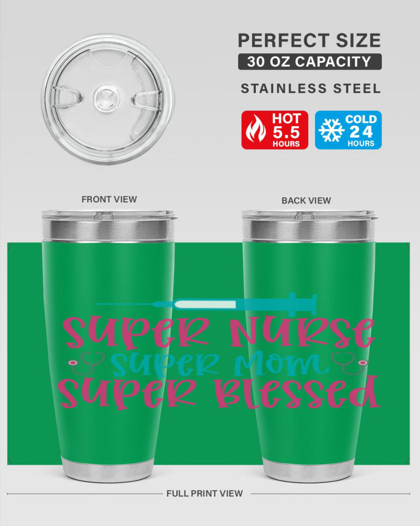 Super Nurse Super Mom Style Style 24#- nurse- tumbler