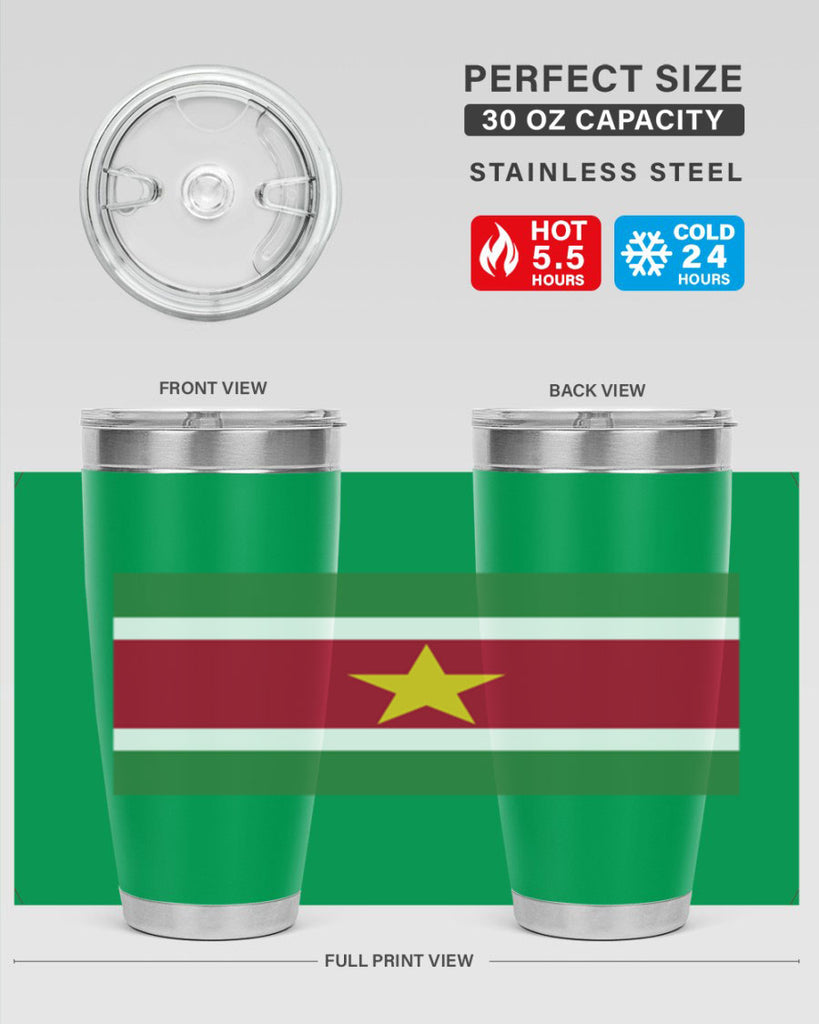 Suriname 30#- world flags- Tumbler