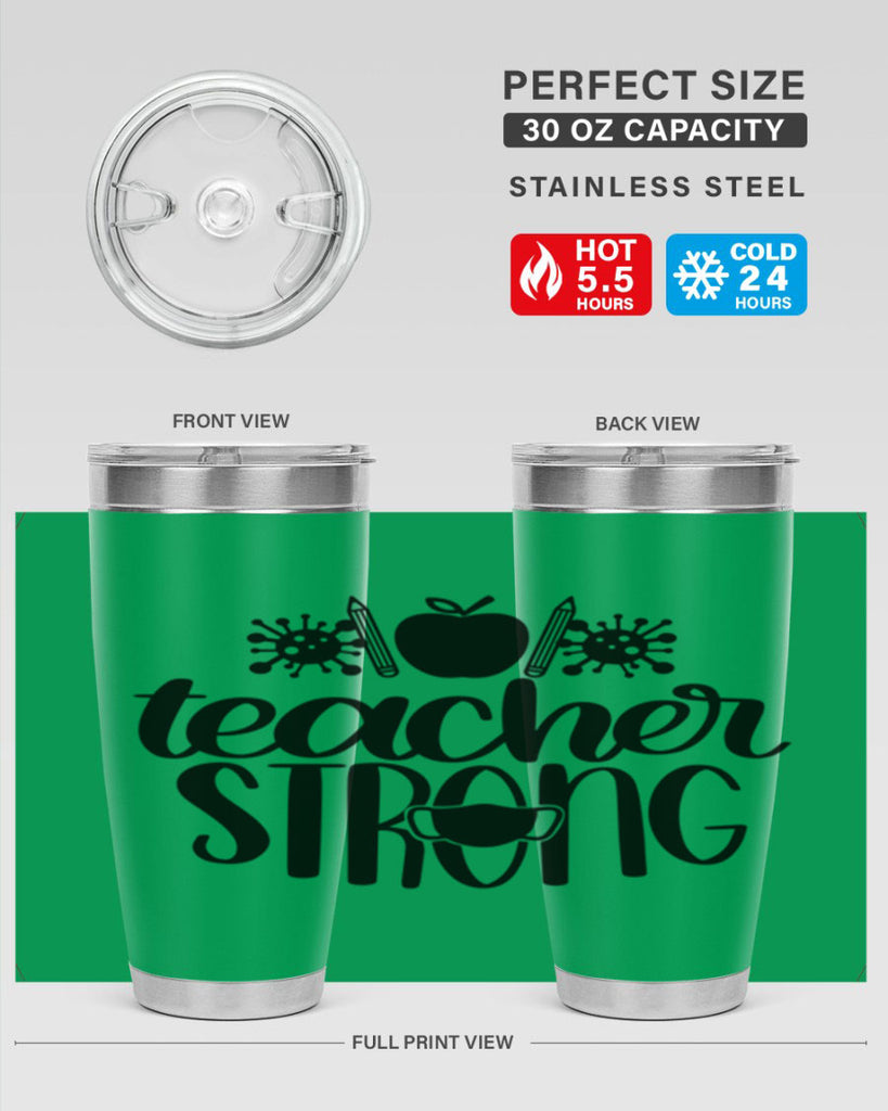 Teacher Strong Style 47#- teacher- tumbler