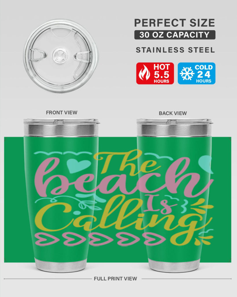 The beach is calling Style 1#- summer- Tumbler