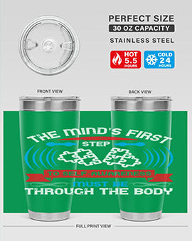 The minds first step to selfawareness must be through the body Style 19#- self awareness- Tumbler