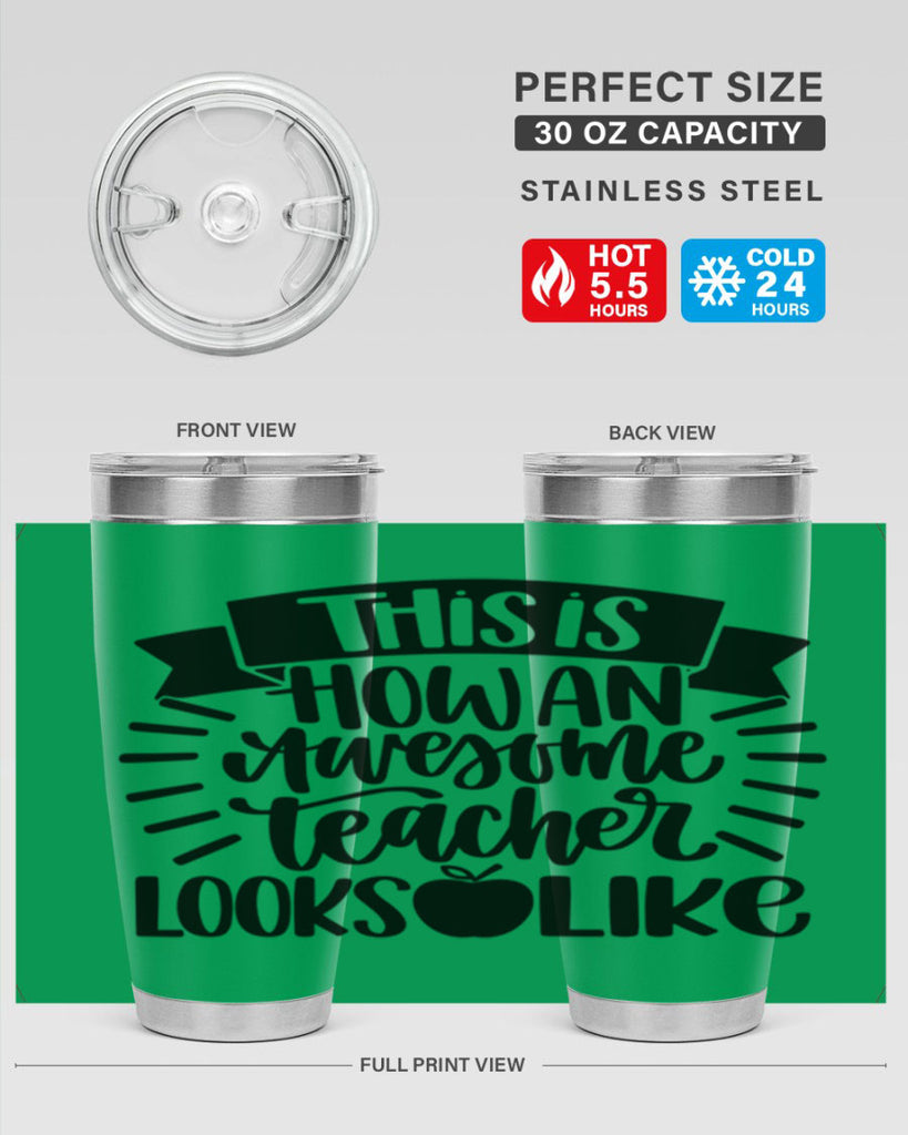 This Is How An Awesome Style 34#- teacher- tumbler