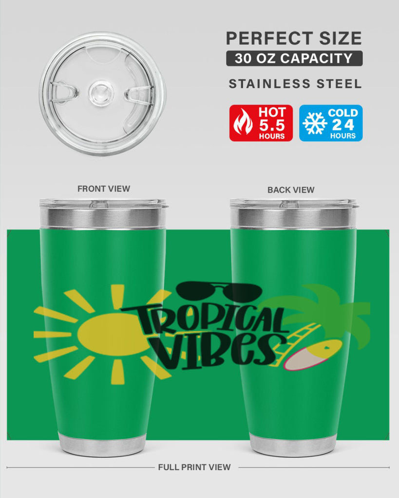 Tropical Vibes Style 9#- summer- Tumbler