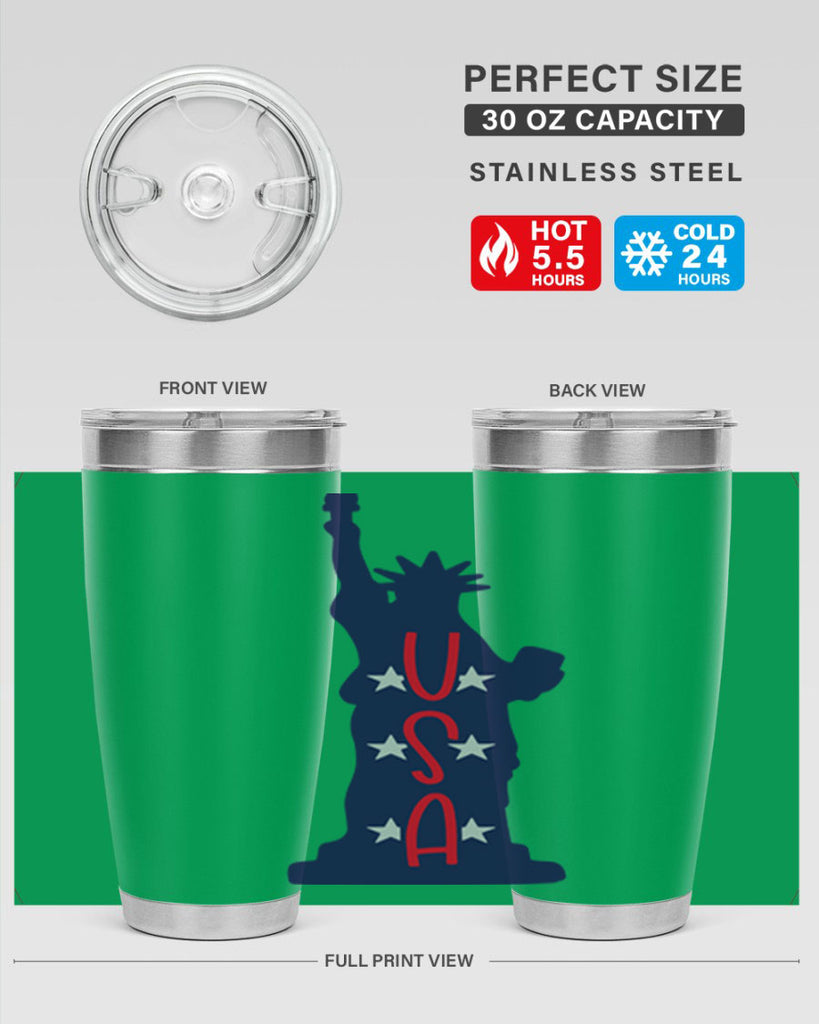 USA Style 181#- Fourt Of July- Tumbler