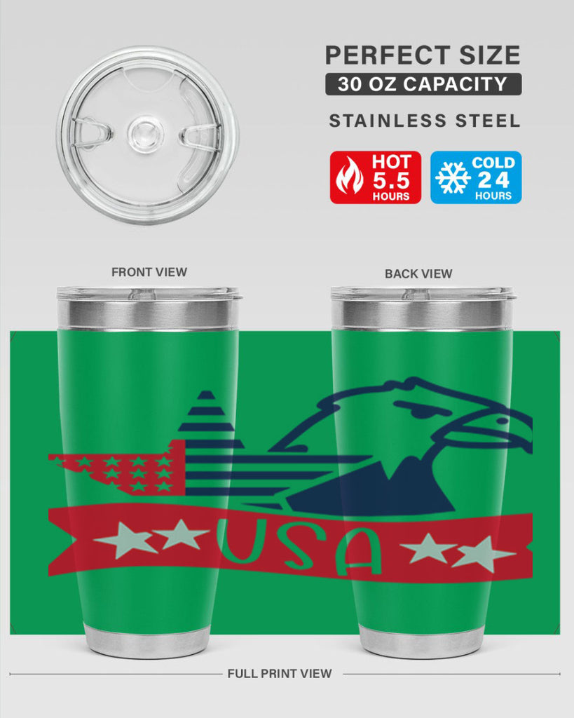 USA Style 182#- Fourt Of July- Tumbler