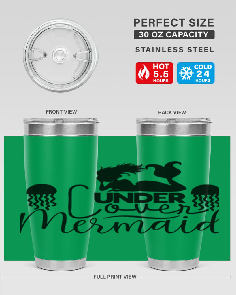 Under Cover Mermaid 642#- mermaid- Tumbler