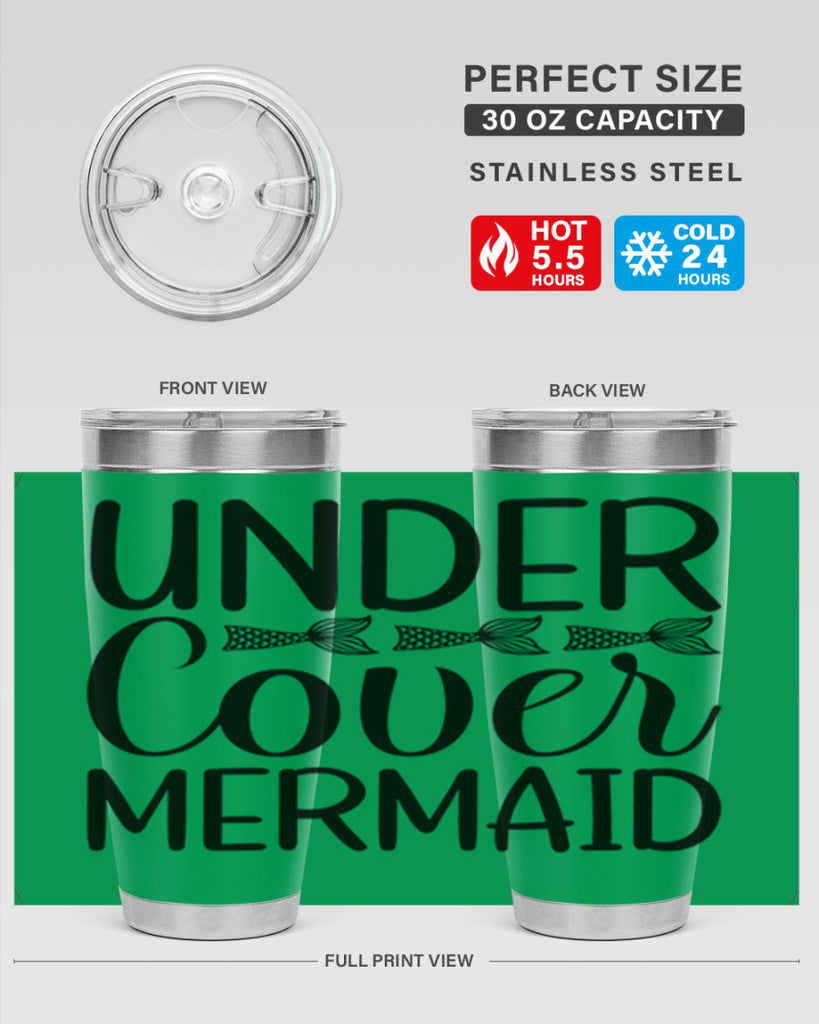 Under Cover Mermaid 647#- mermaid- Tumbler