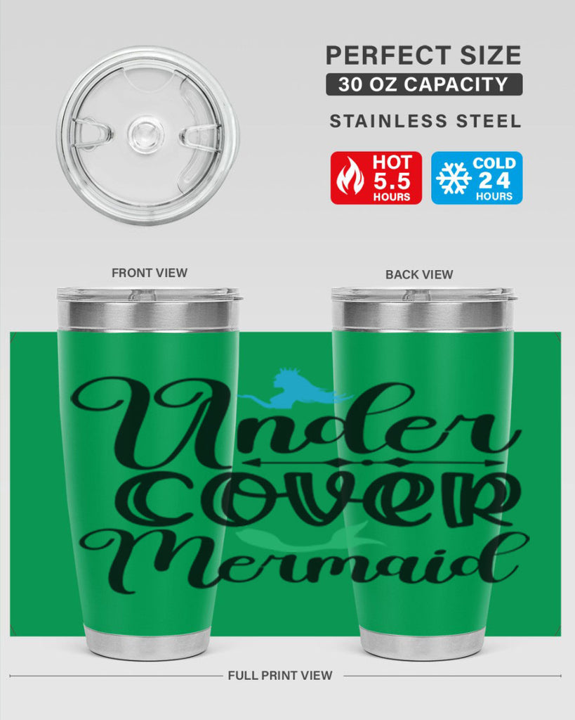 Under Cover Mermaid 651#- mermaid- Tumbler