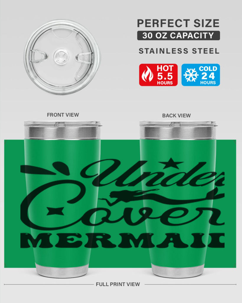 Under cover mermaid 646#- mermaid- Tumbler