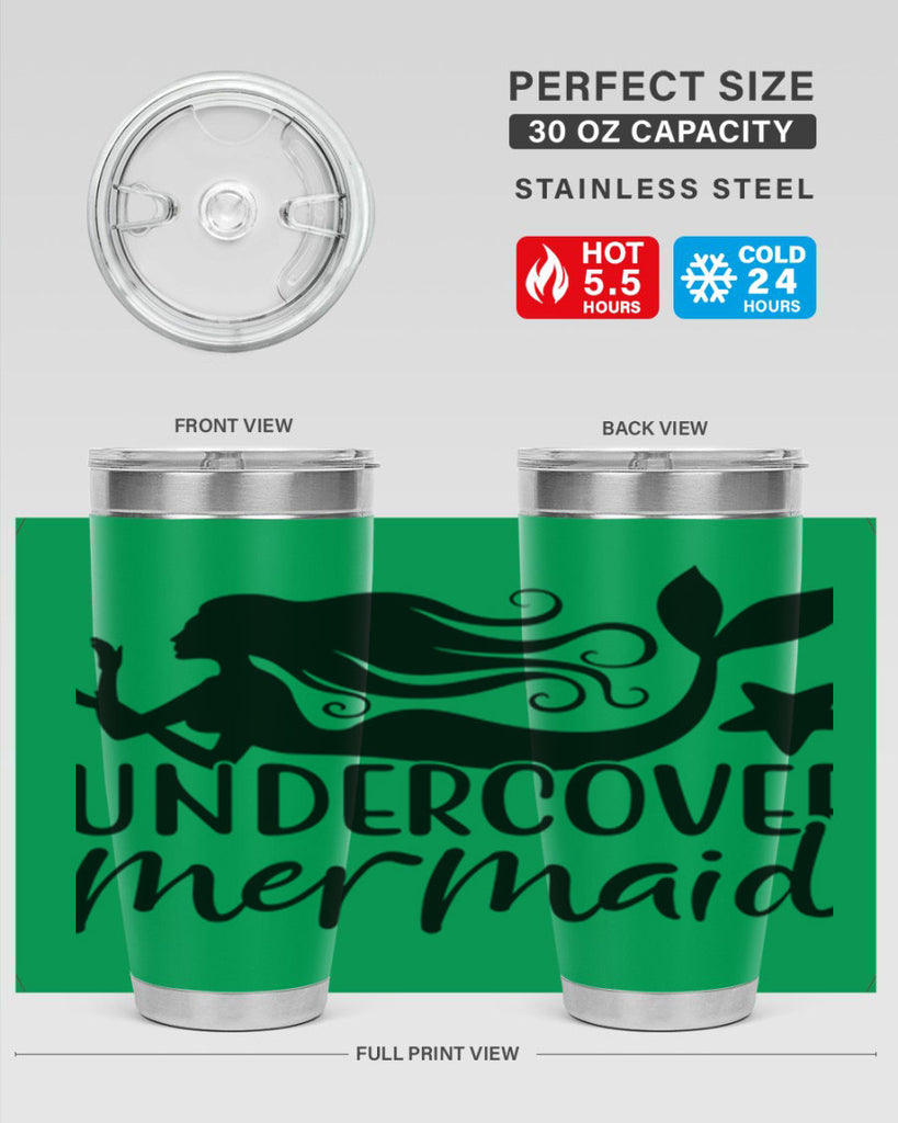 Undercover mermaid 657#- mermaid- Tumbler
