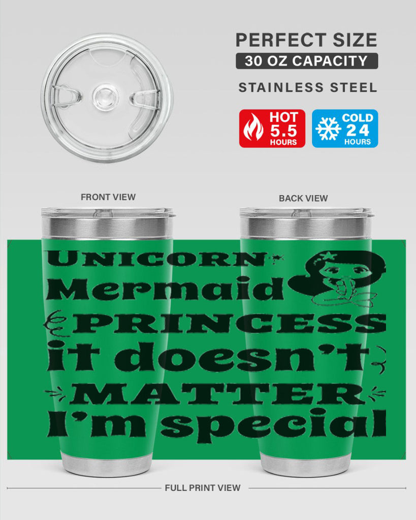 Unicorn Mermaid princess it doesnt 661#- mermaid- Tumbler