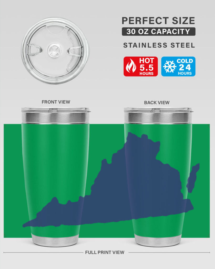 Virginia 5#- stateflags- Tumbler