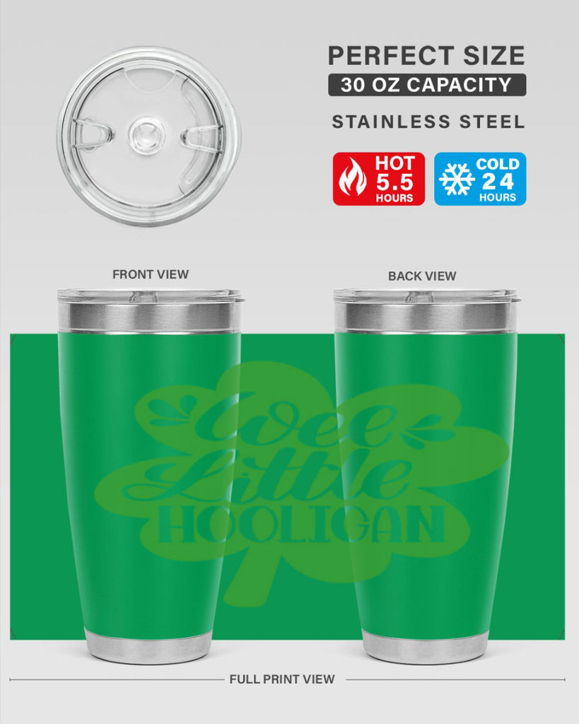 Wee Little Hooligan Style 16#- St Patricks Day- Tumbler