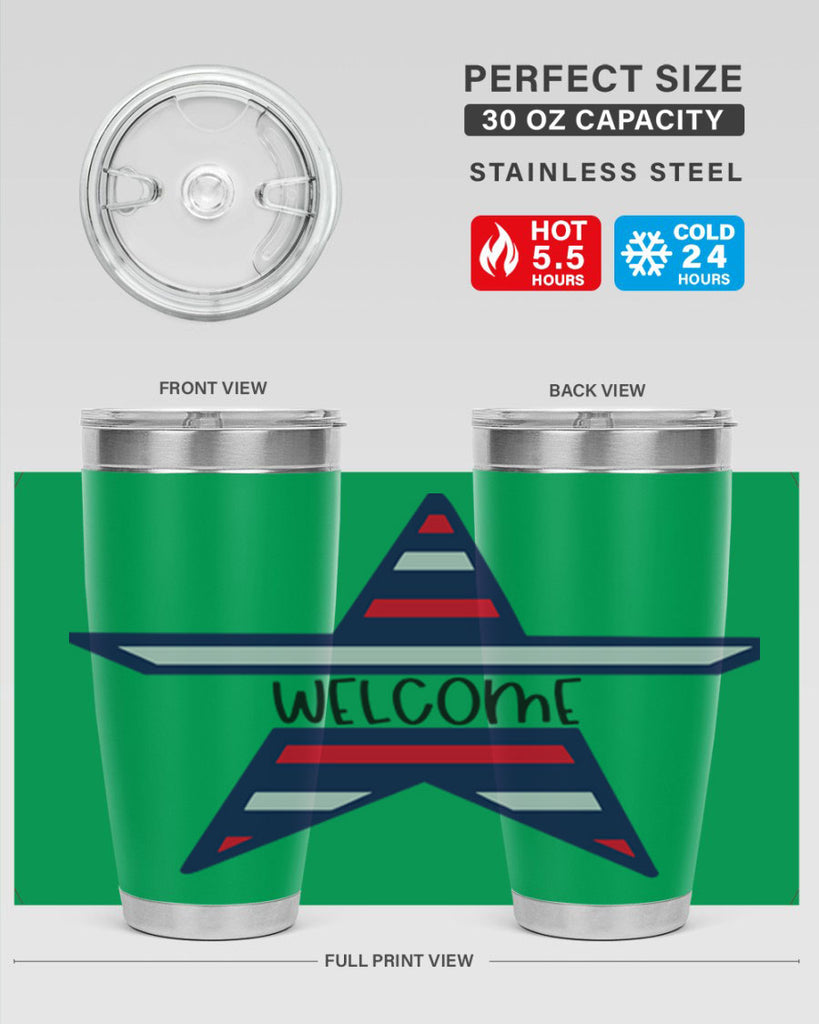 Welcome Style 186#- Fourt Of July- Tumbler