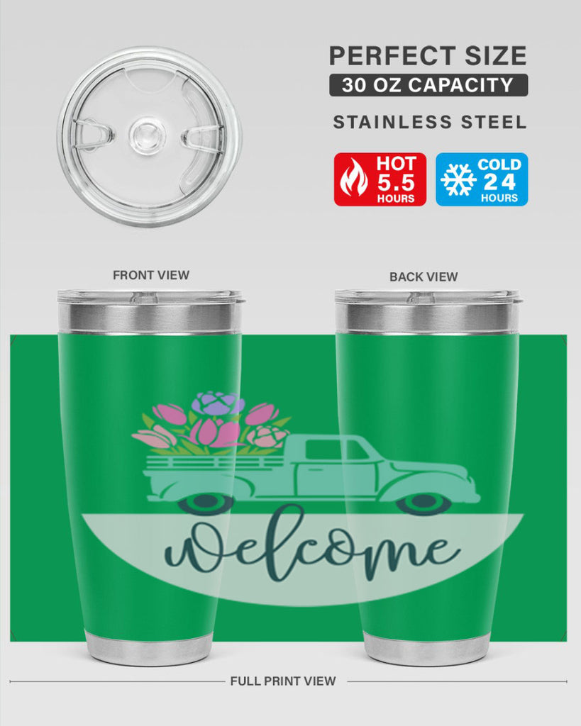Welcome spring truck579#- spring- Tumbler