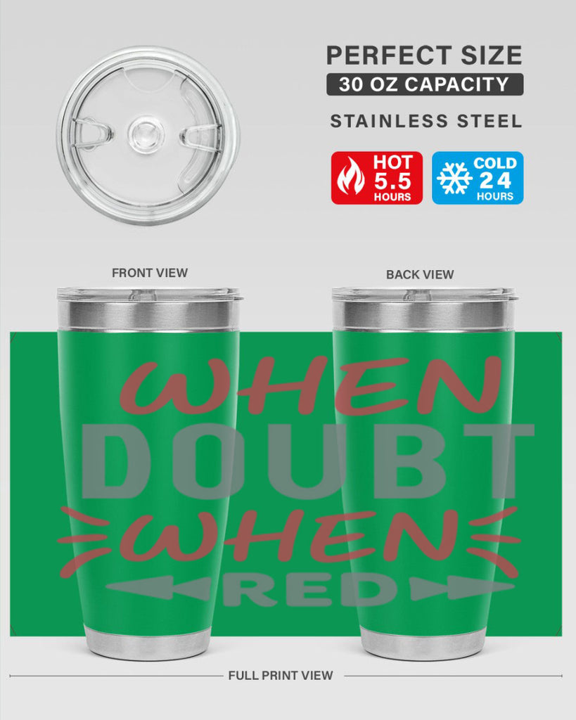 When Doubt Wear Red 154#- fashion- Cotton Tank