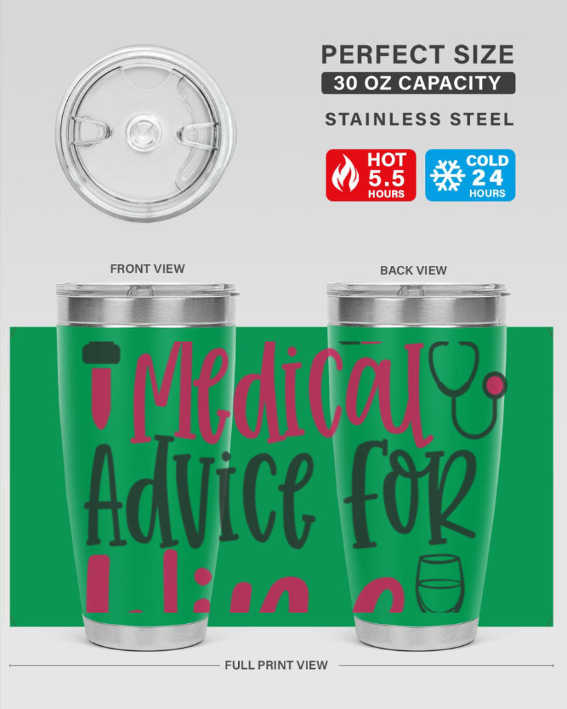Will Trade Medical Advice for Wine Style Style 9#- nurse- tumbler