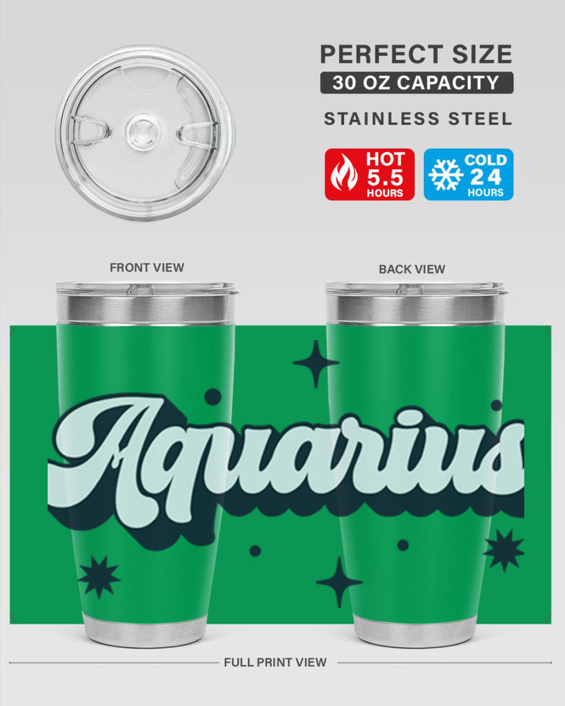 aquarius 82#- zodiac- Tumbler