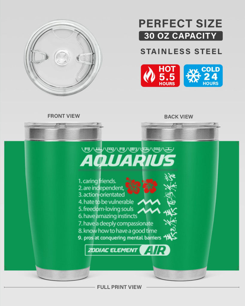 aquarius 85#- zodiac- Tumbler