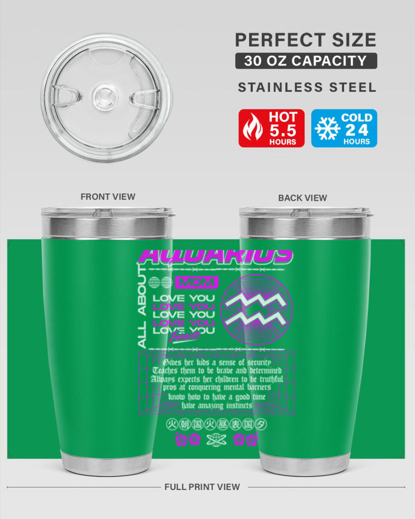 aquarius 86#- zodiac- Tumbler