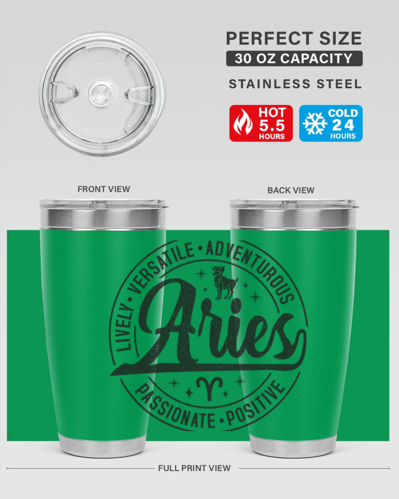 aries 102#- zodiac- Tumbler
