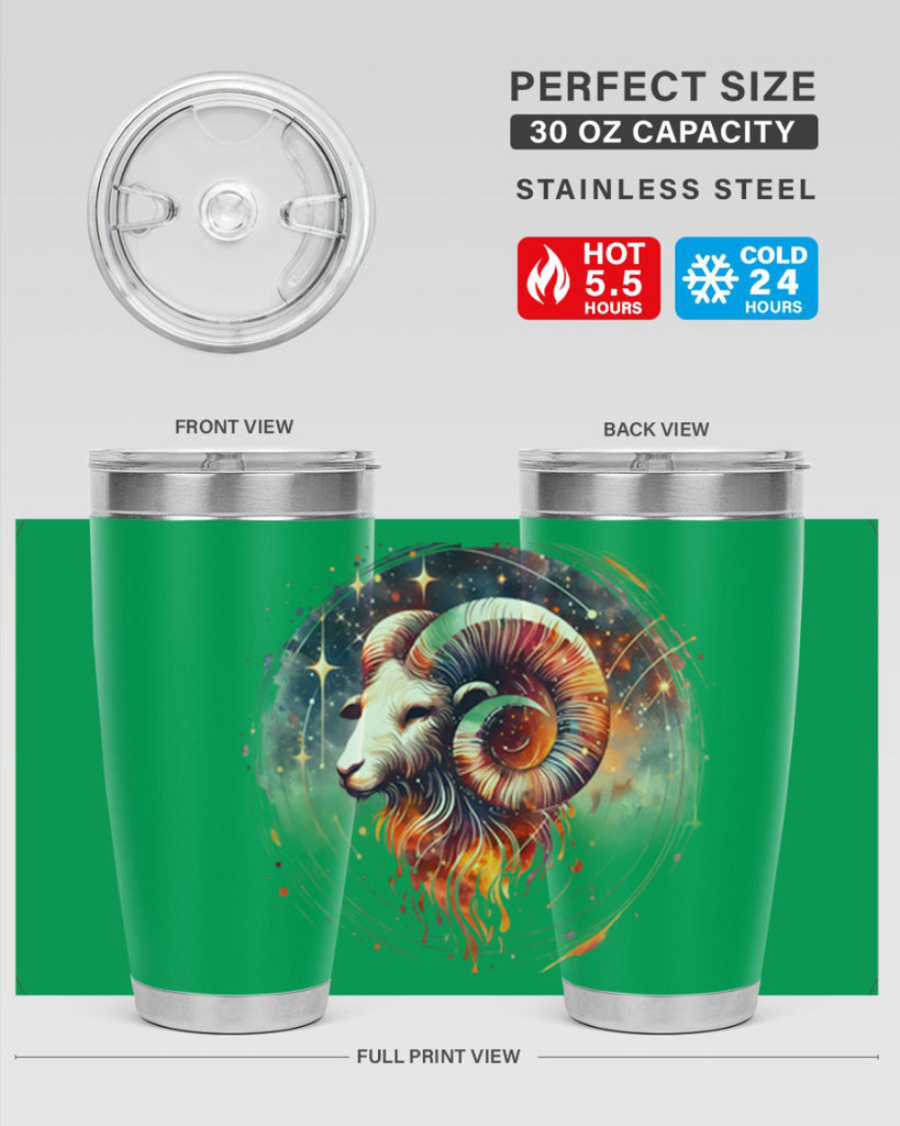 aries 125#- zodiac- Tumbler