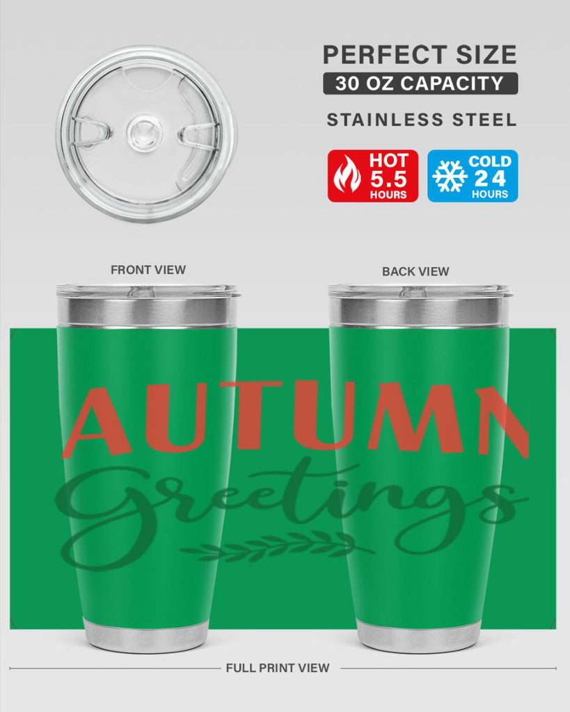 autumn greetings 14#- fall- Tumbler