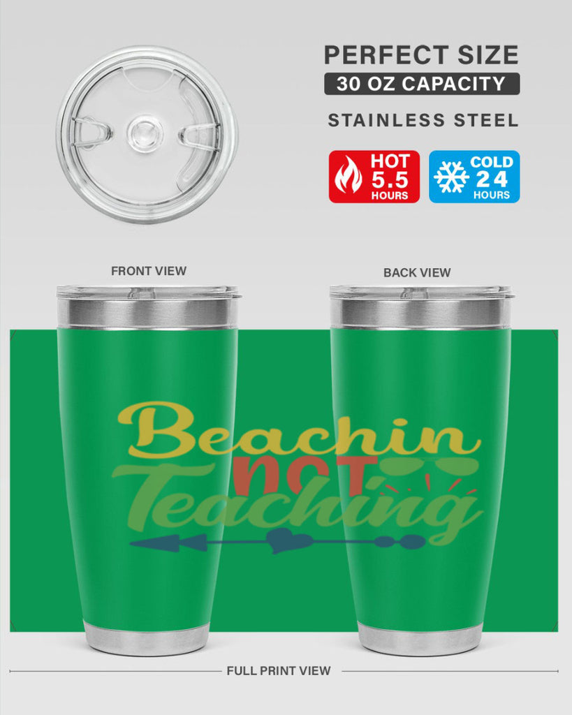 beachin not teaching Style 194#- teacher- tumbler