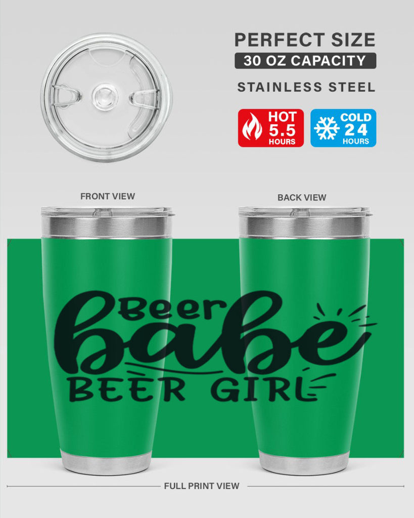beer babe beer girl 136#- beer- Tumbler