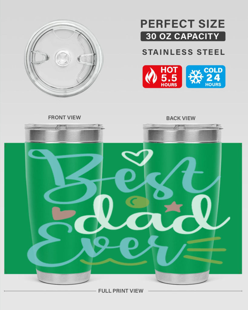 best dad ever 110#- fathers day- Tumbler