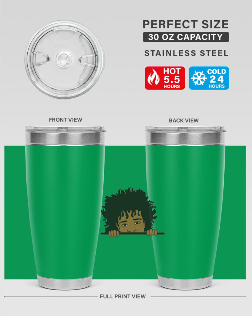 black boy 4#- black men - boys- tumbler