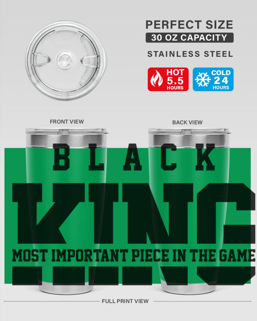 black king 230#- black words phrases- Cotton Tank