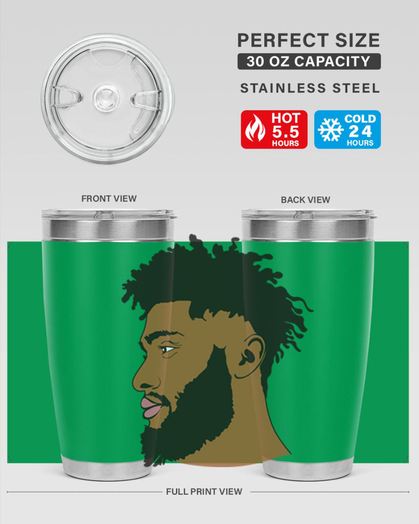 black man style 3#- black men - boys- tumbler