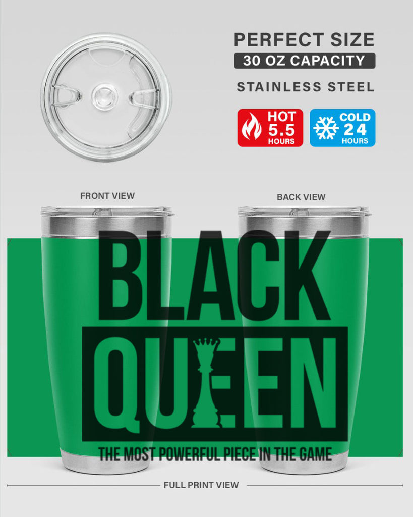 black queen chess 224#- black words phrases- Cotton Tank