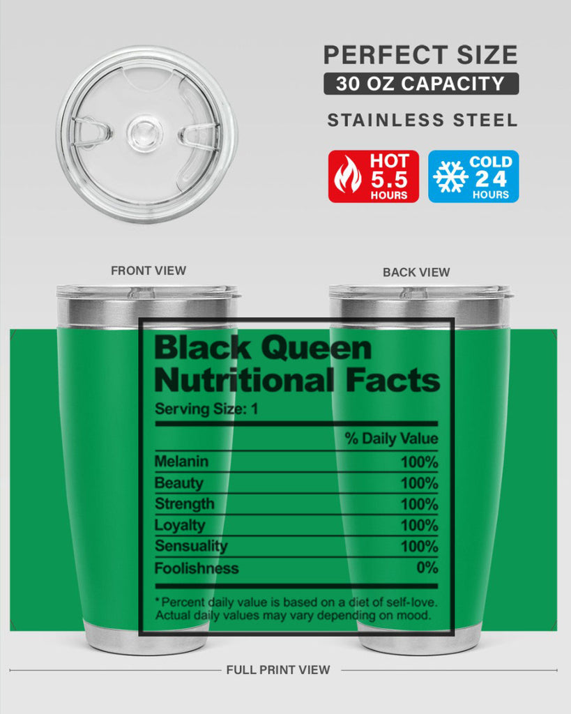 black queen nutritional facts 219#- black words phrases- Cotton Tank